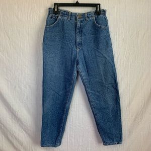 Vintage 90s High Rise Lee Quality Denim Jeans No Back Pockets Womens